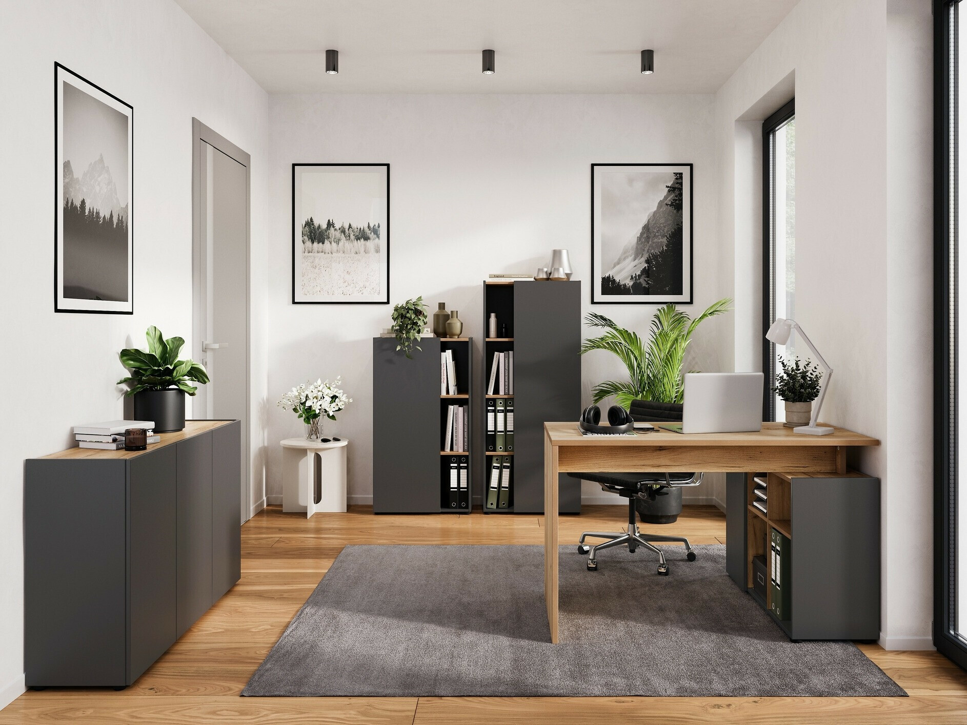 Regal Evarsoa 104 (Graphit + Navarra eichenholzoptik)