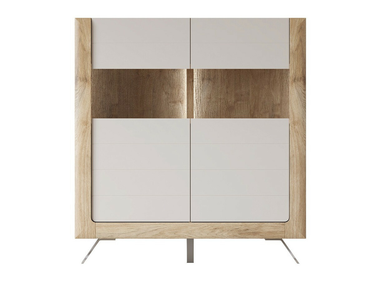 Regal Sovera 106 (Goldene Eichenholzoptik + Hellgrau)