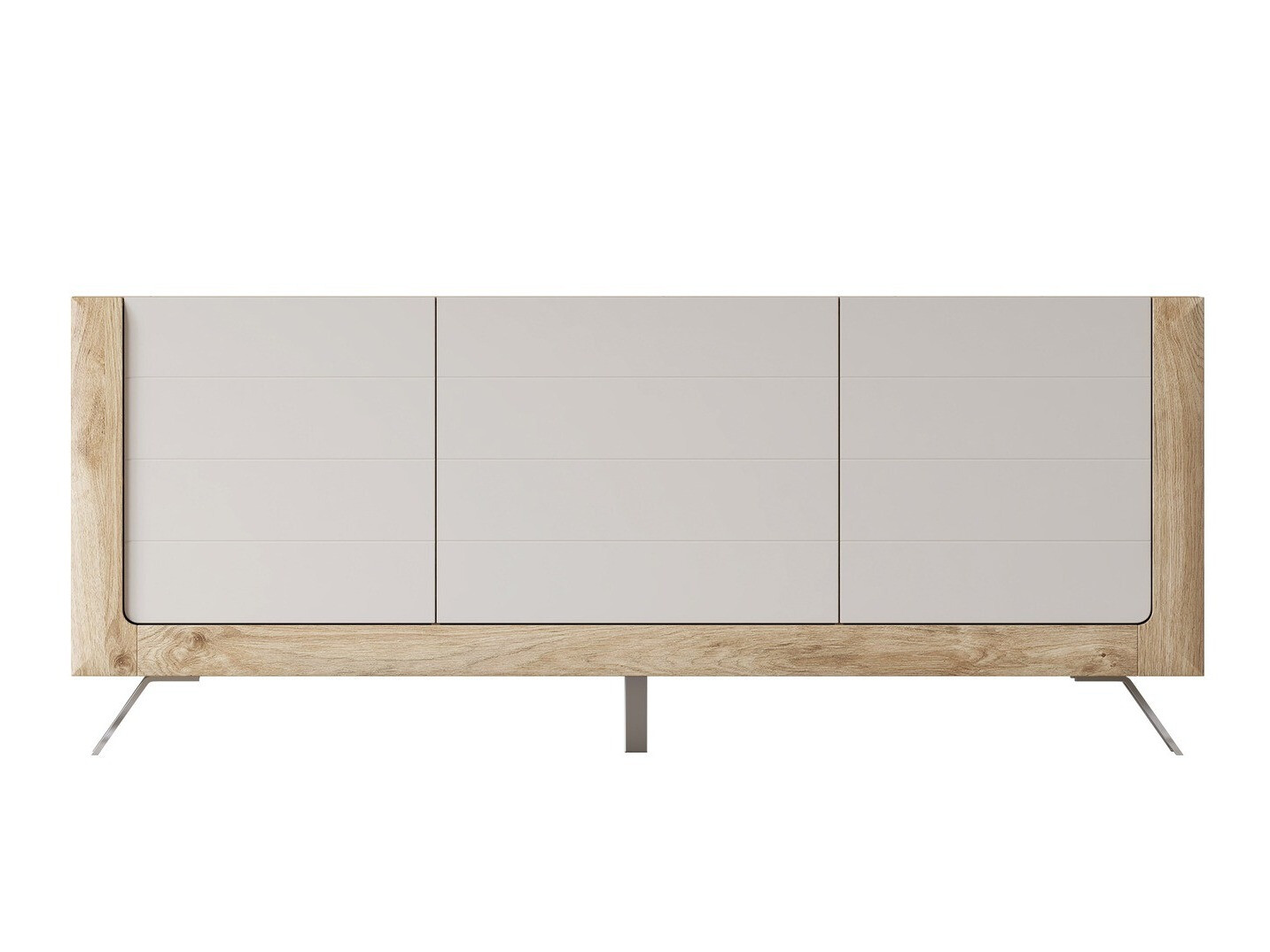 Sideboard Sovera 103 (Goldene Eichenholzoptik + Kaschmir)