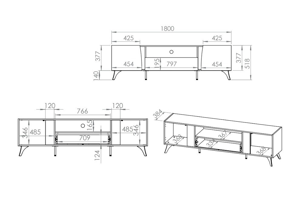 TV-Möbel Verenoa 103
