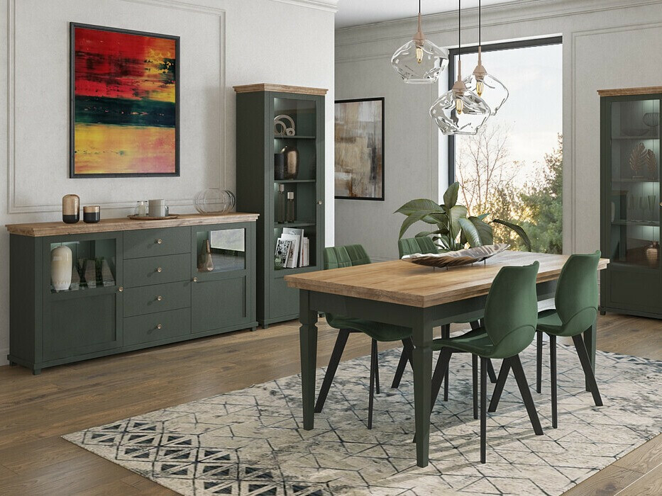 Regal Tolnue 101 (Dunkelgrün + Lefkas-Eiche)