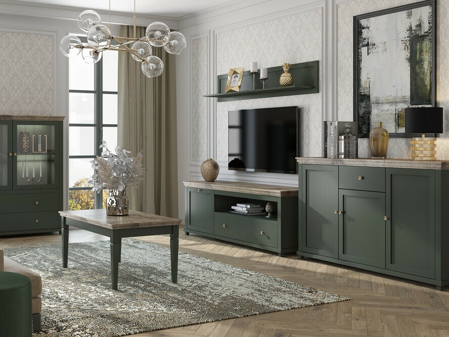 Wandregal Tolnue 100 (Dunkelgrün)