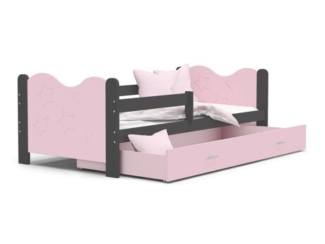 Bett Aurora 124 (Grau)