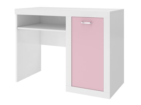 Bürotisch Tentive 102 (Weiß + Rosa)