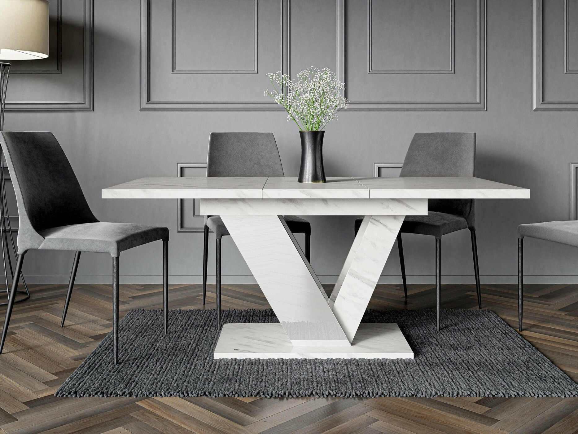 Tisch Violium (Weißer Marmor)