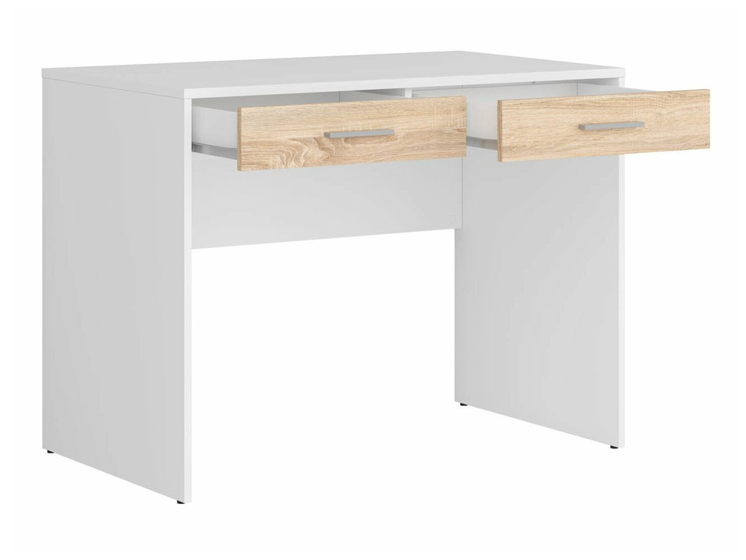 Bürotisch Novsore 109 (Weiß + Sonoma Eichenholzoptik)