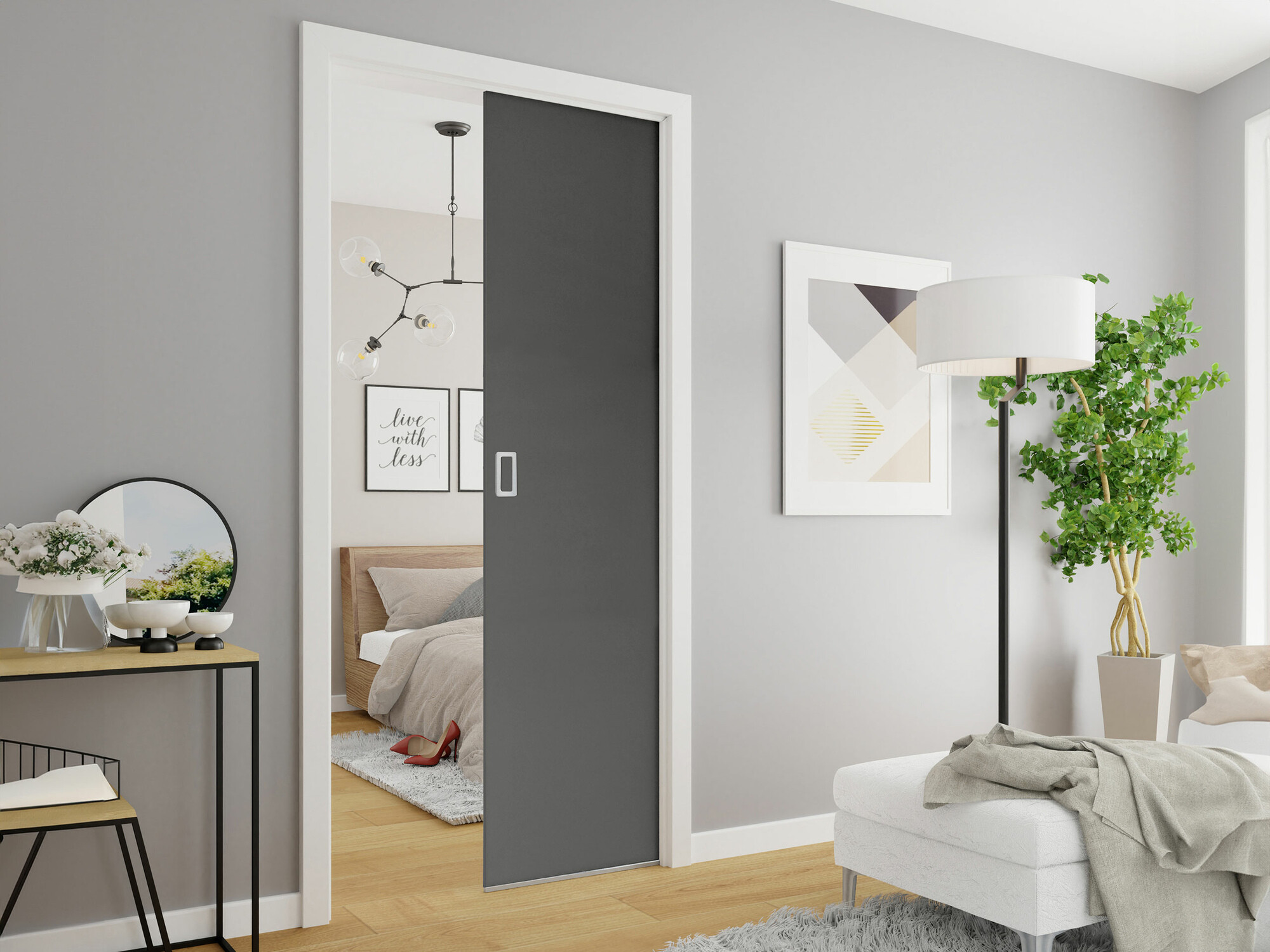 Schwebetür Dover 183 (Anthrazit)