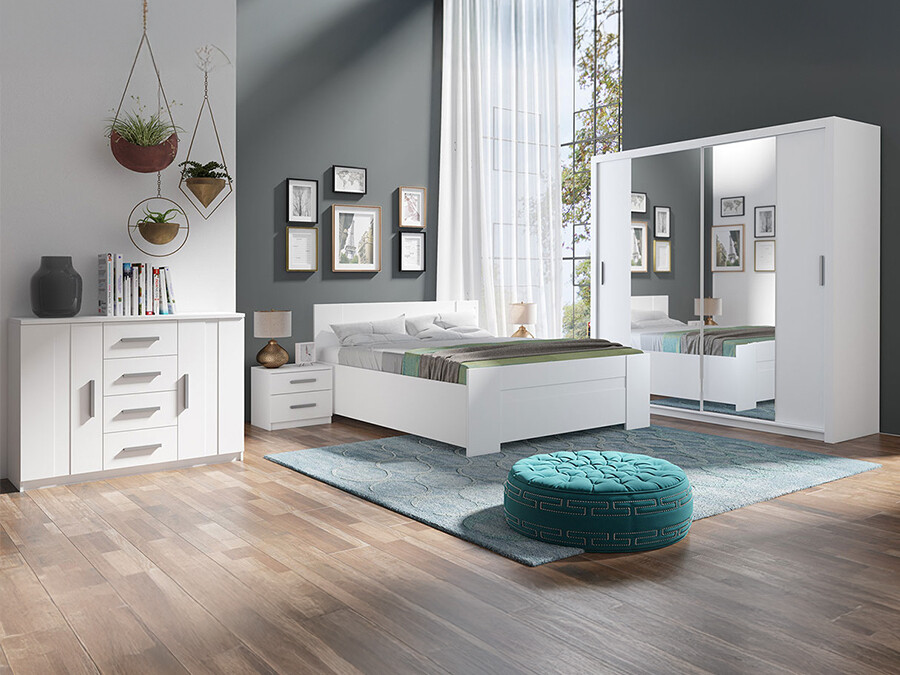 Schlafzimmer-Set Catromi 115 (Weiß)