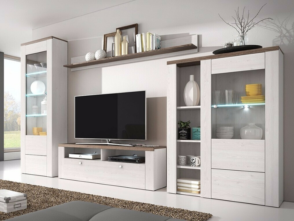 Wohnzimmer-Sets Salelbo 100 (Sibu-Lärche + Trüffel eichenholzoptik)