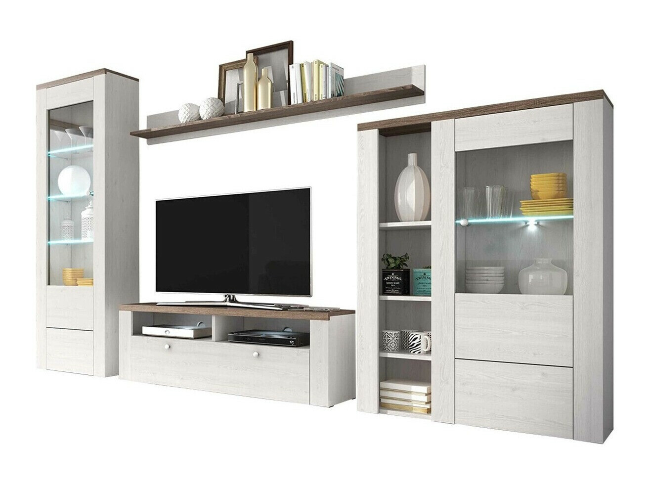 Wohnzimmer-Sets Salelbo 100 (Sibu-Lärche + Trüffel eichenholzoptik)