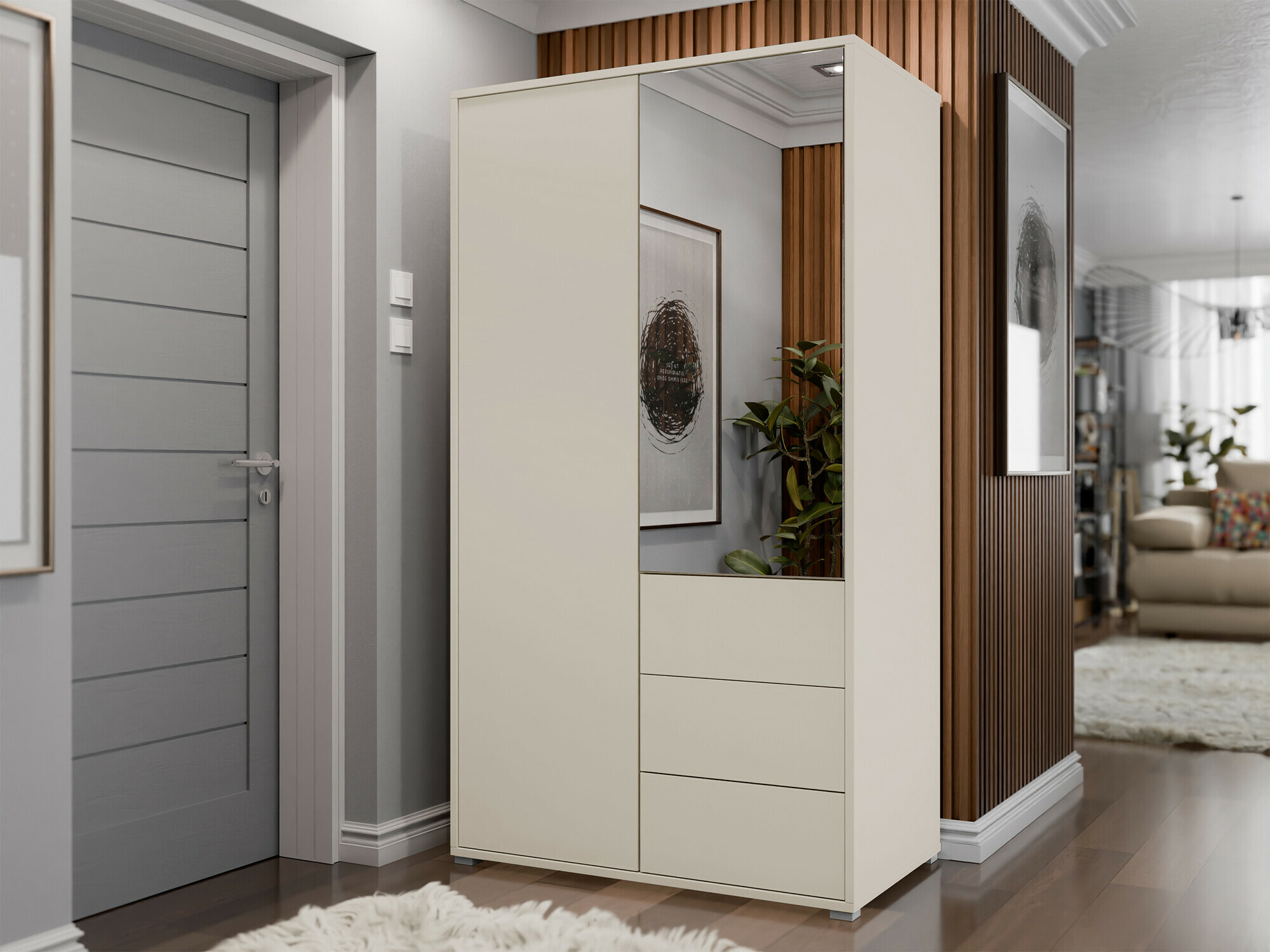 Kleiderschrank Comfivo Fersoe 112 (Kaschmir)