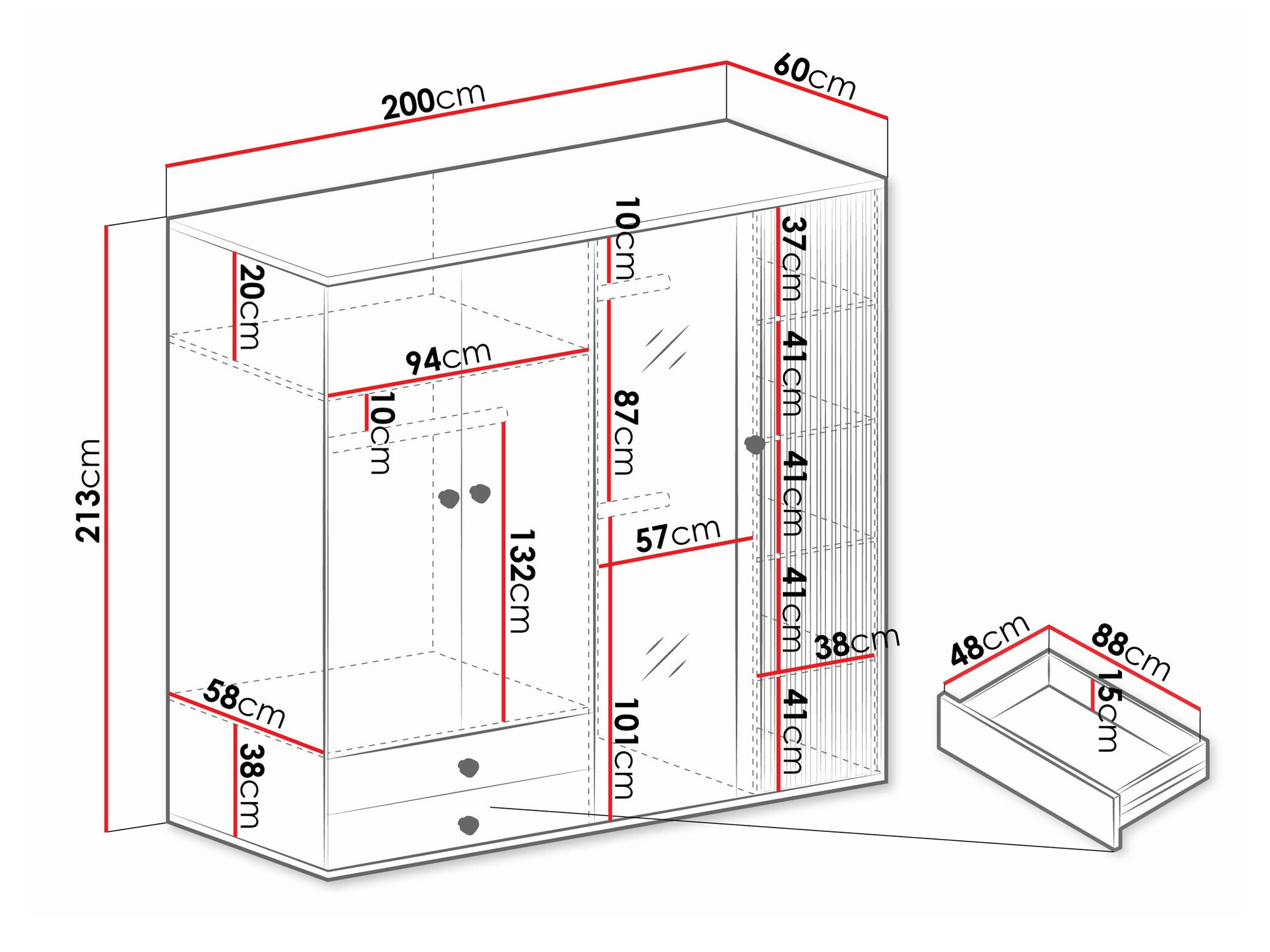 Kleiderschrank Venmava 114