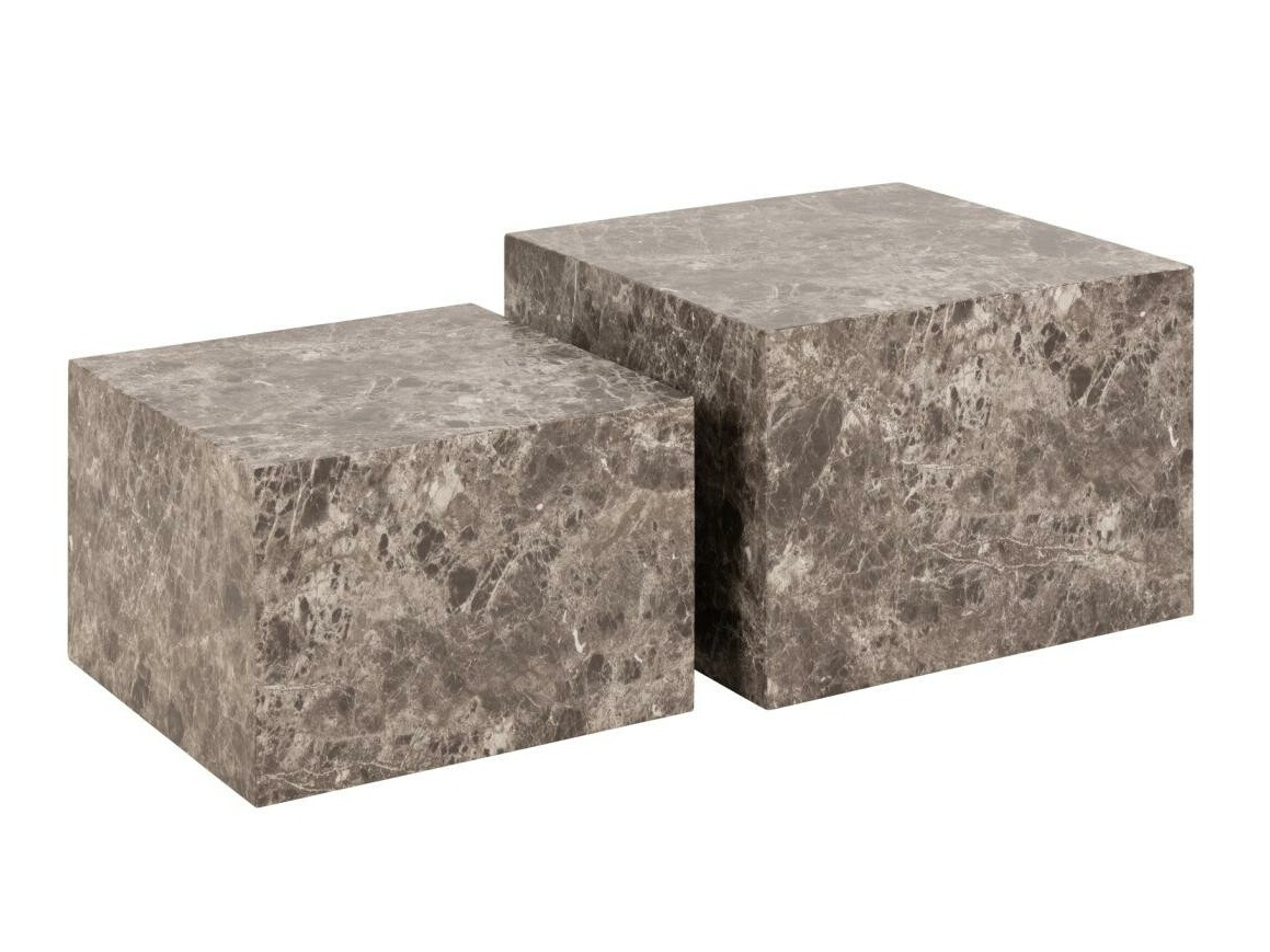 Couchtischset Norsica 603 (Brauner Marmor)