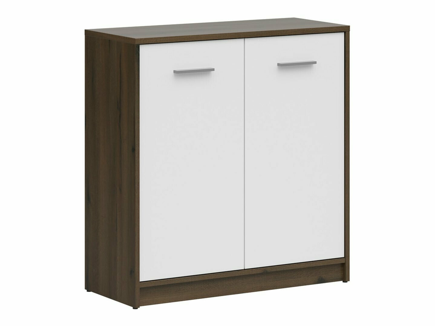 Sideboard Novsore 116 (Eichenholzoptik dunkel + Weiß)