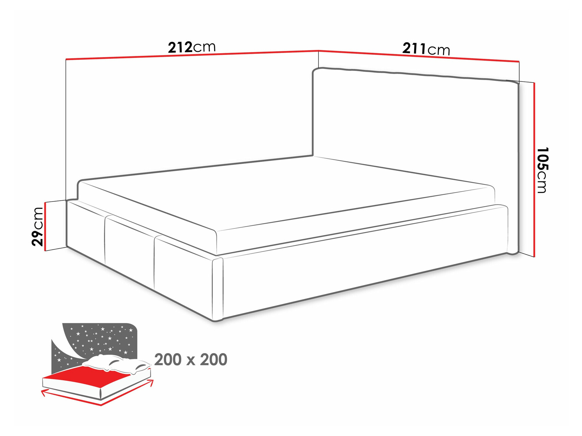 Bett ComfiDream 179 (Fresh 11)