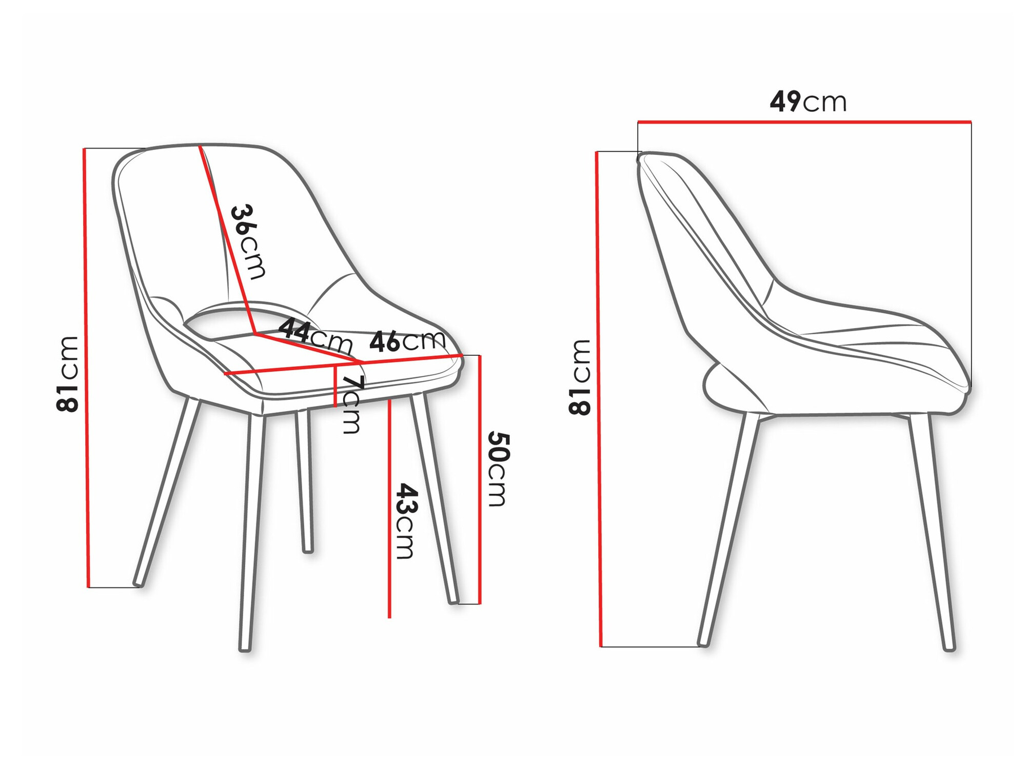 Stuhl Comfivo Hilaritas XII (Schwarz)