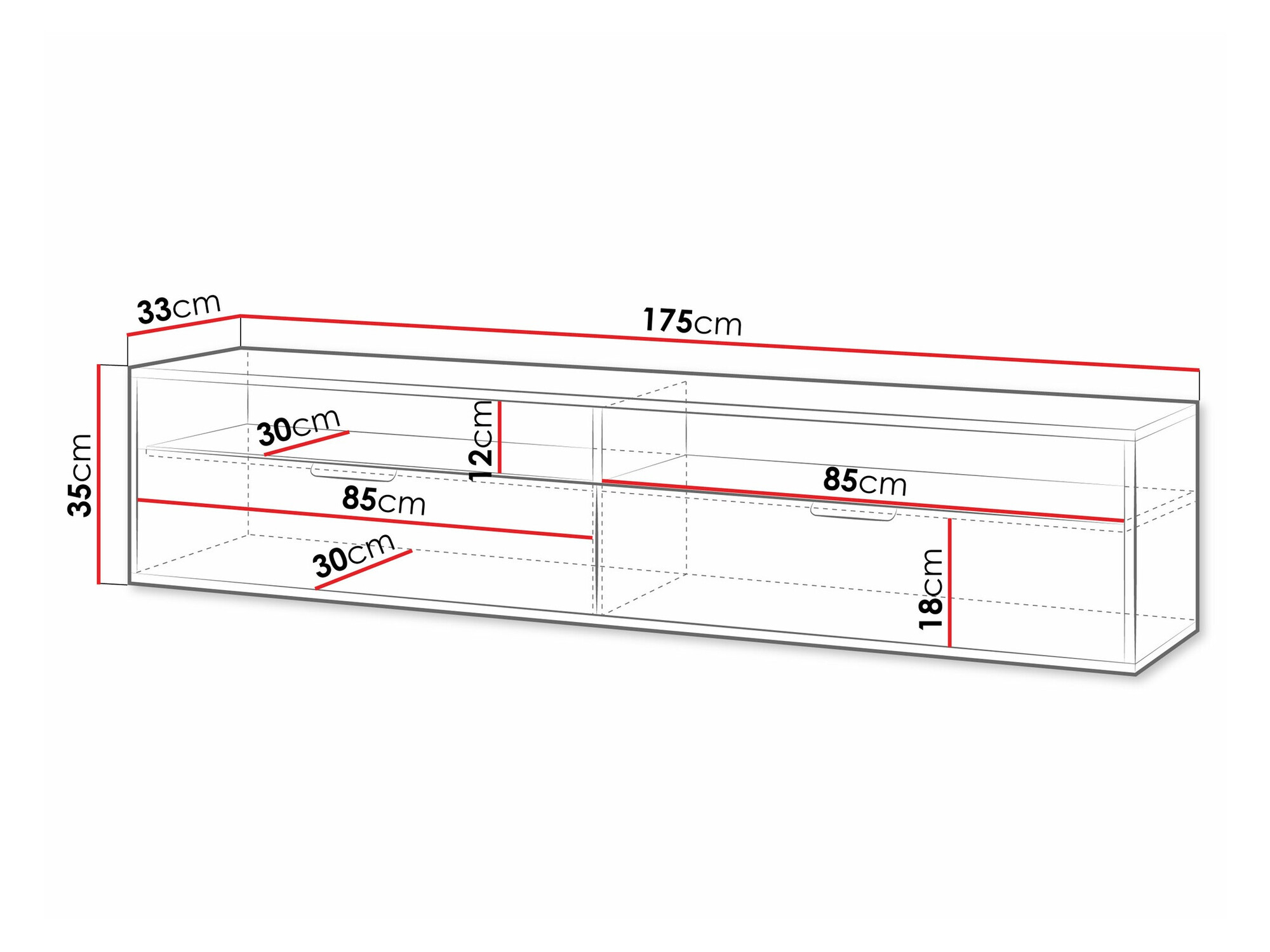 TV-Möbel Hamilton 103 (Weiß)