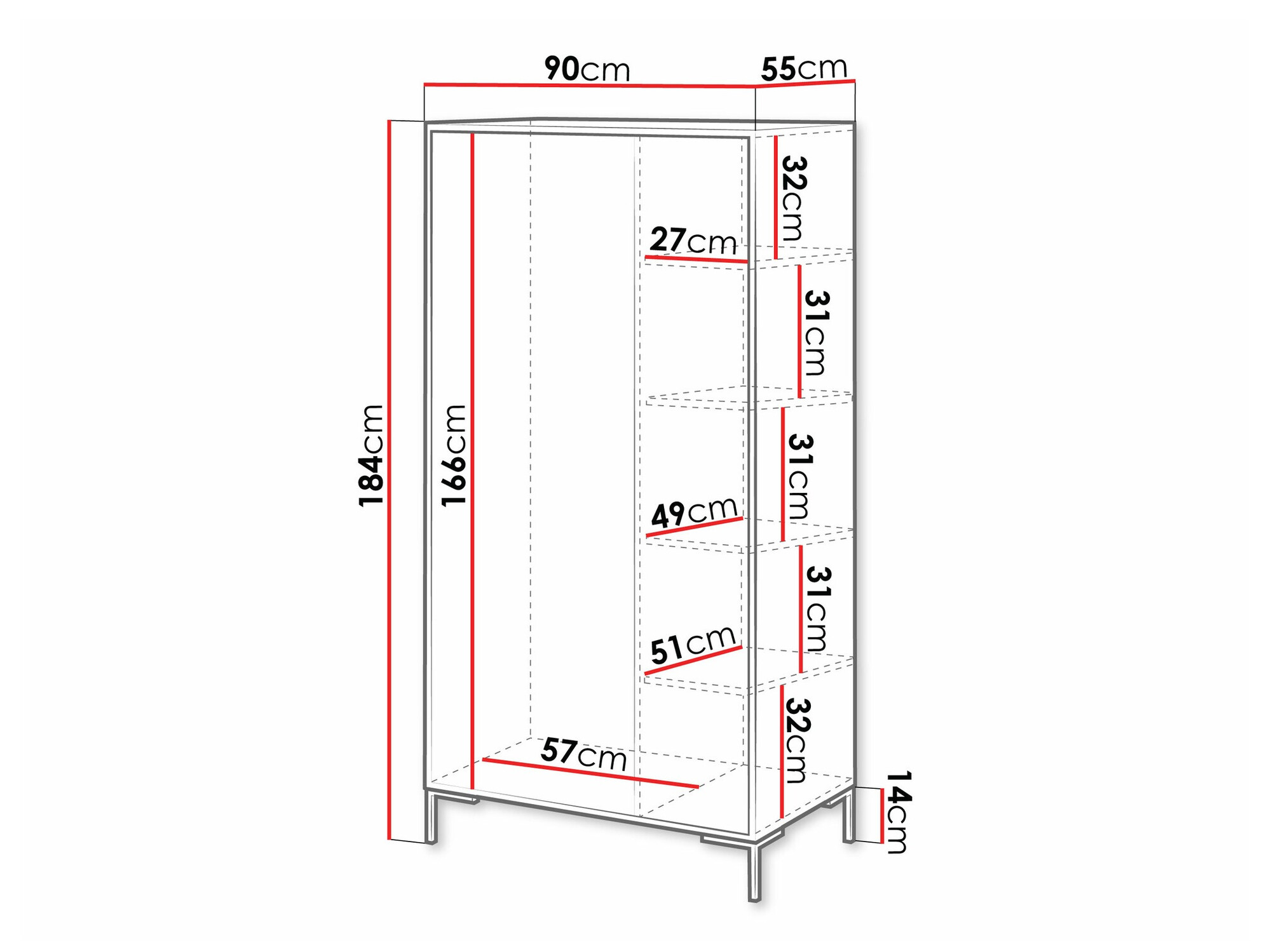 Kleiderschrank Fabula