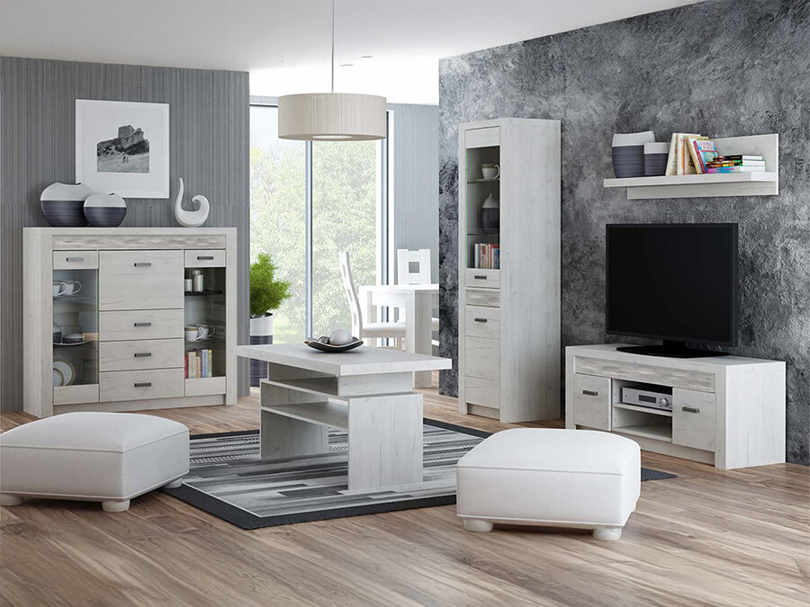 Wohnzimmer-Sets Serfeno 122 (Craft weiß)