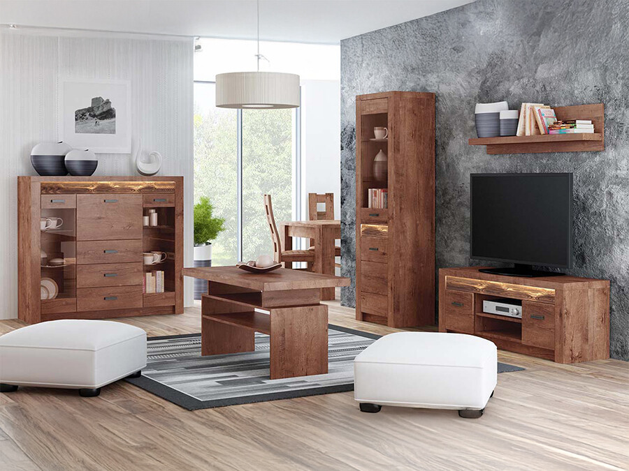 Wohnzimmer-Sets Serfeno 122 (Esche hell)