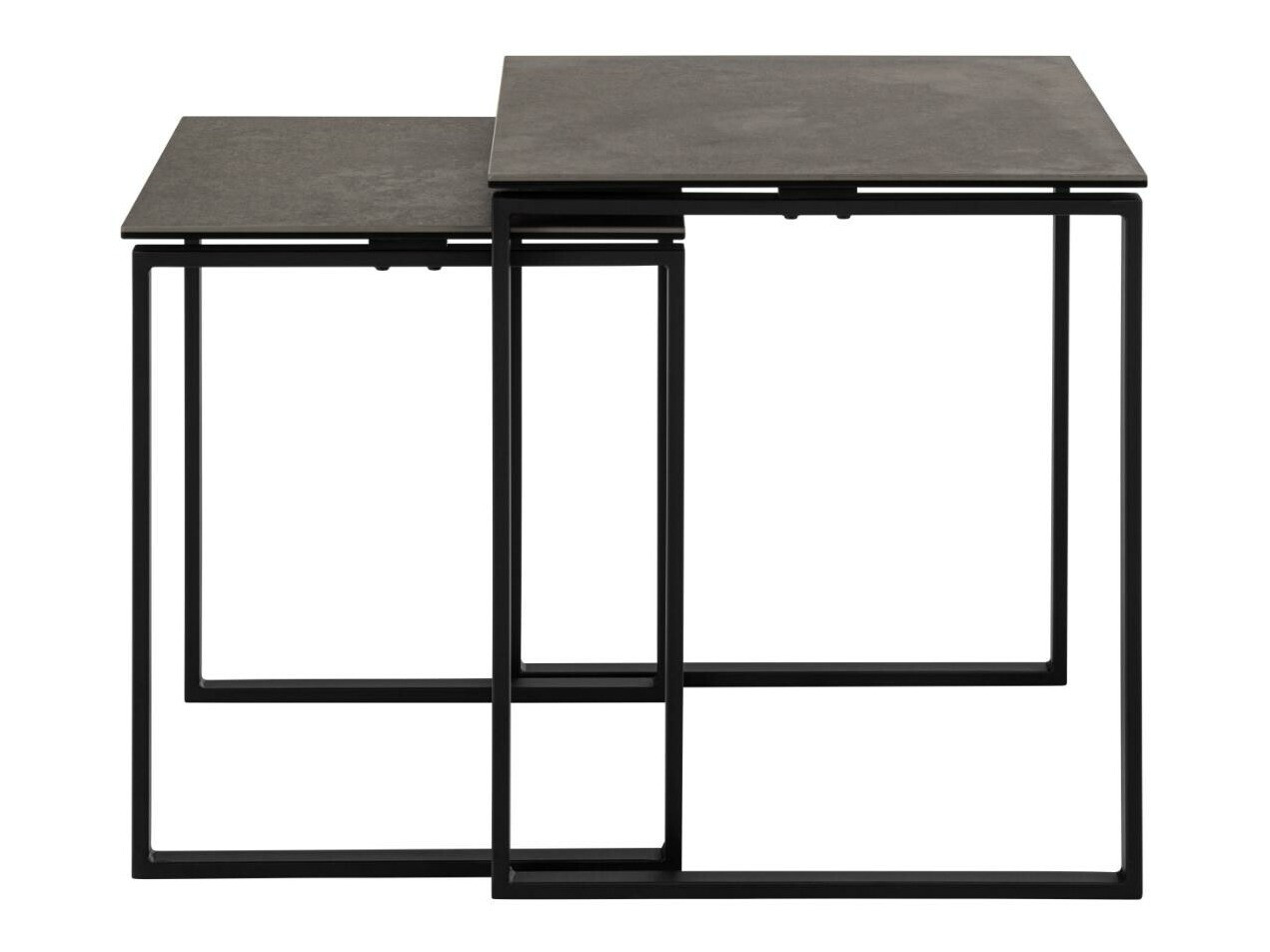 Beistelltische-Set Norsica 873 (Schwarz)