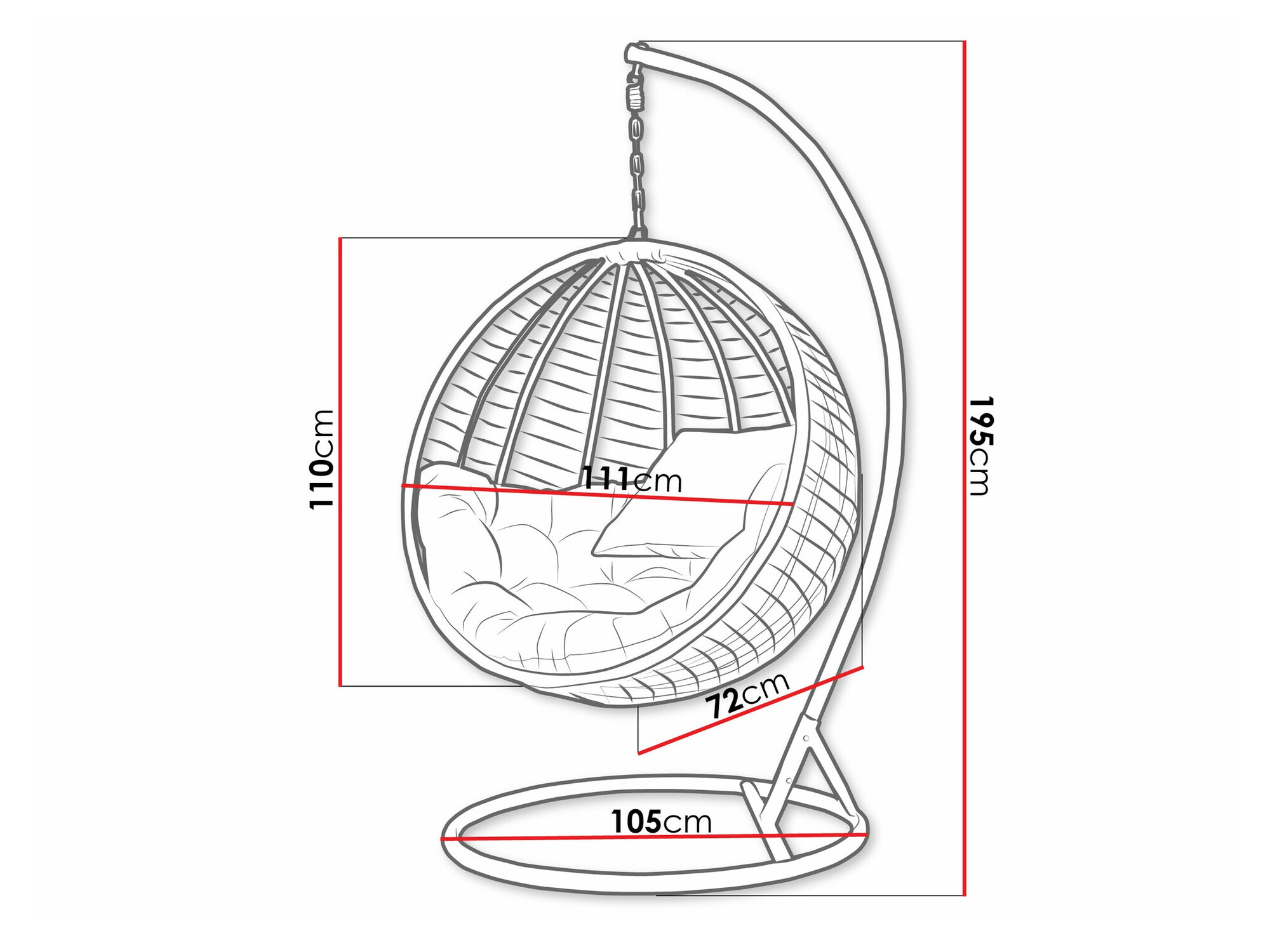 Hängesessel Comfivo 407