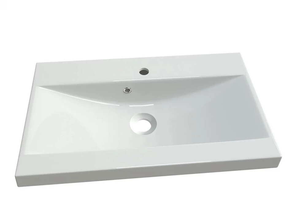 Hängeschrank für Waschbecken Velum (Weiß + Artisan Eichenholzoptik)