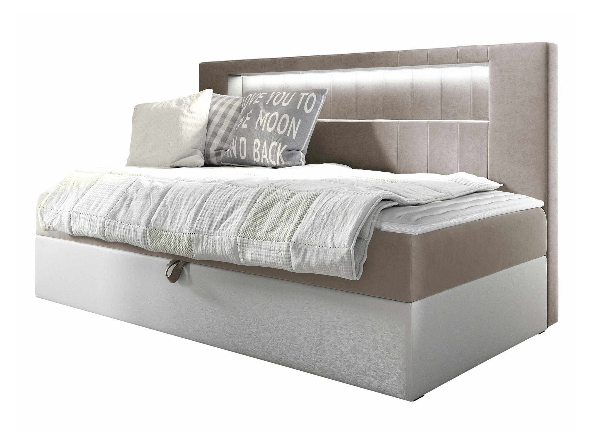 Boxspringbett Lucus IV (Soft 017 + Fresh 1)