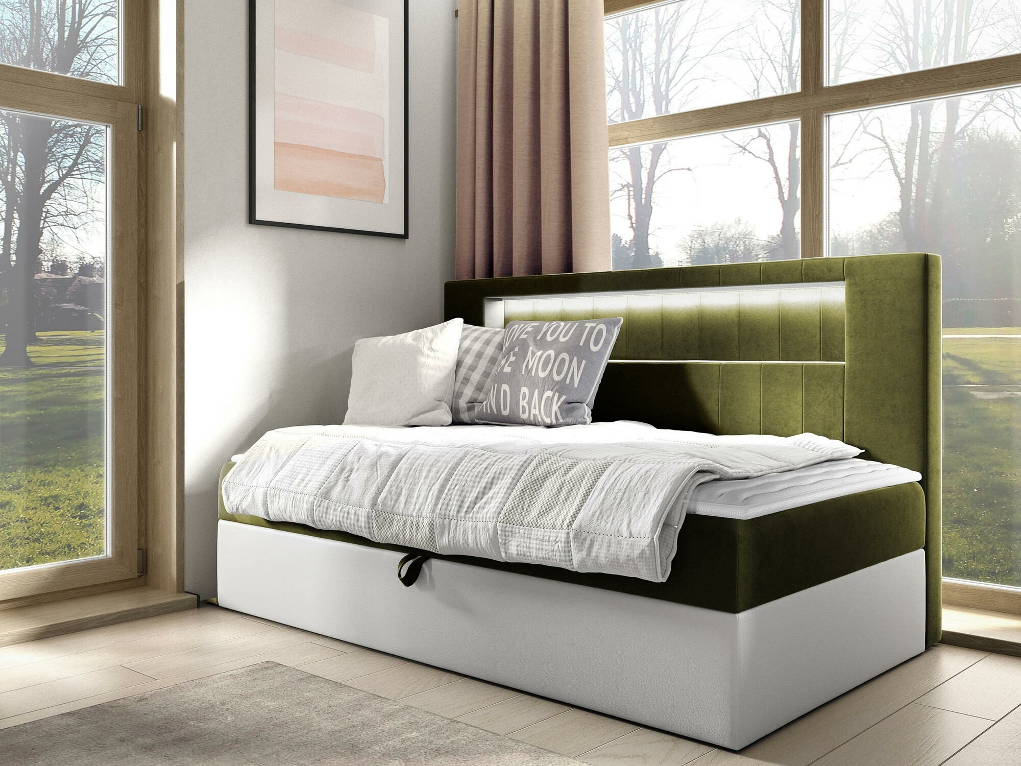 Boxspringbett Lucus IV (Soft 017 + Fresh 12)
