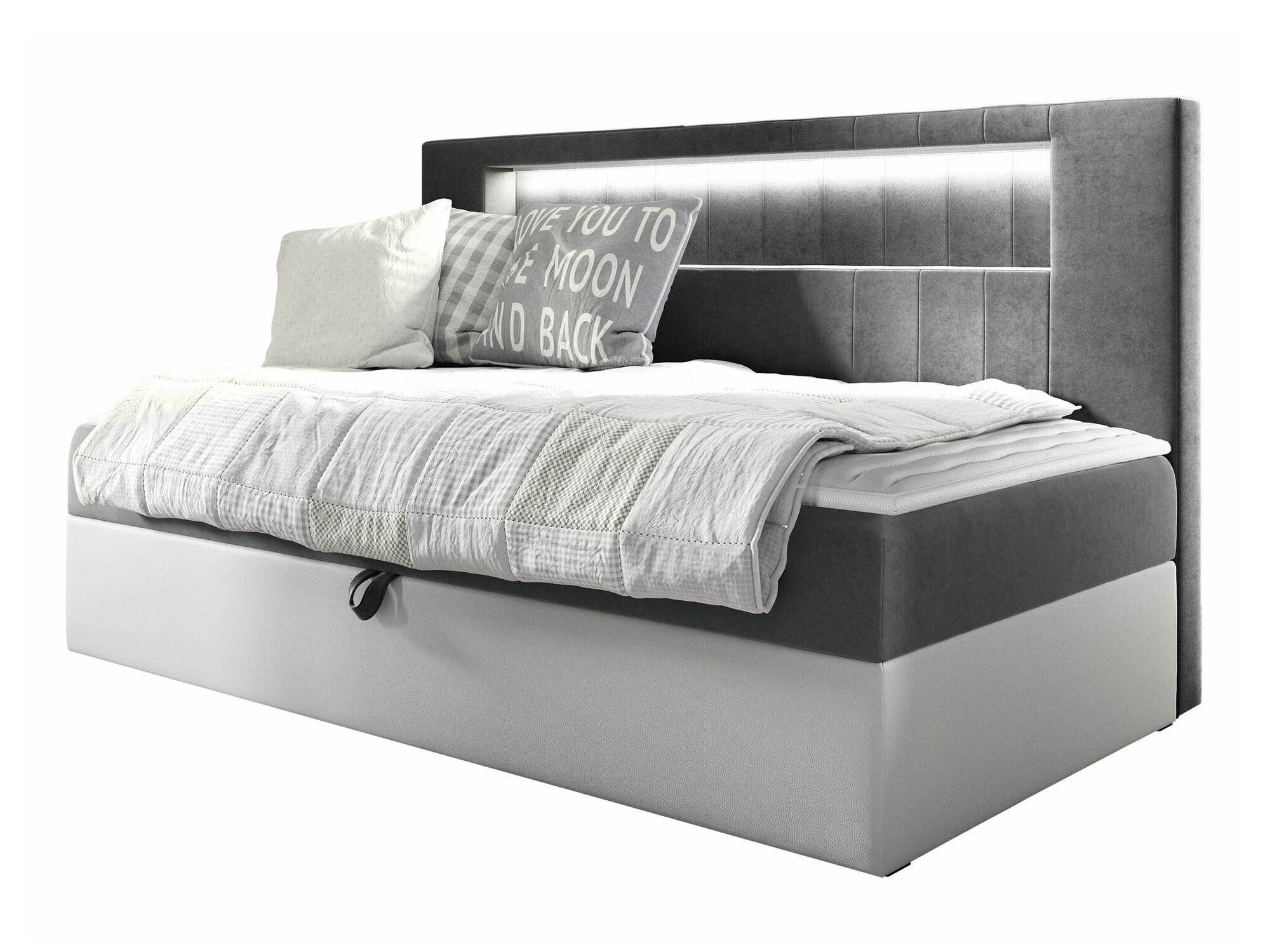 Boxspringbett Lucus IV (Soft 017 + Fresh 14)