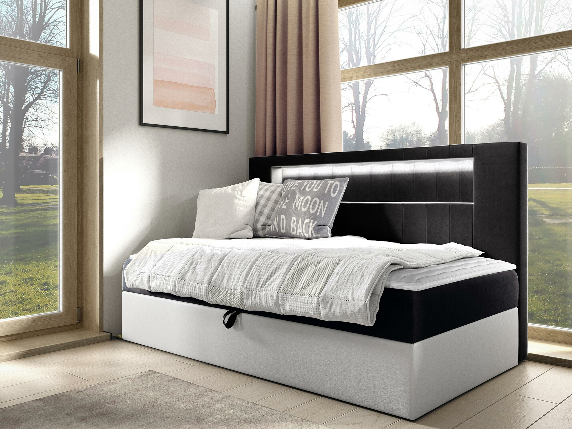 Boxspringbett Lucus IV (Soft 017 + Fresh 17)