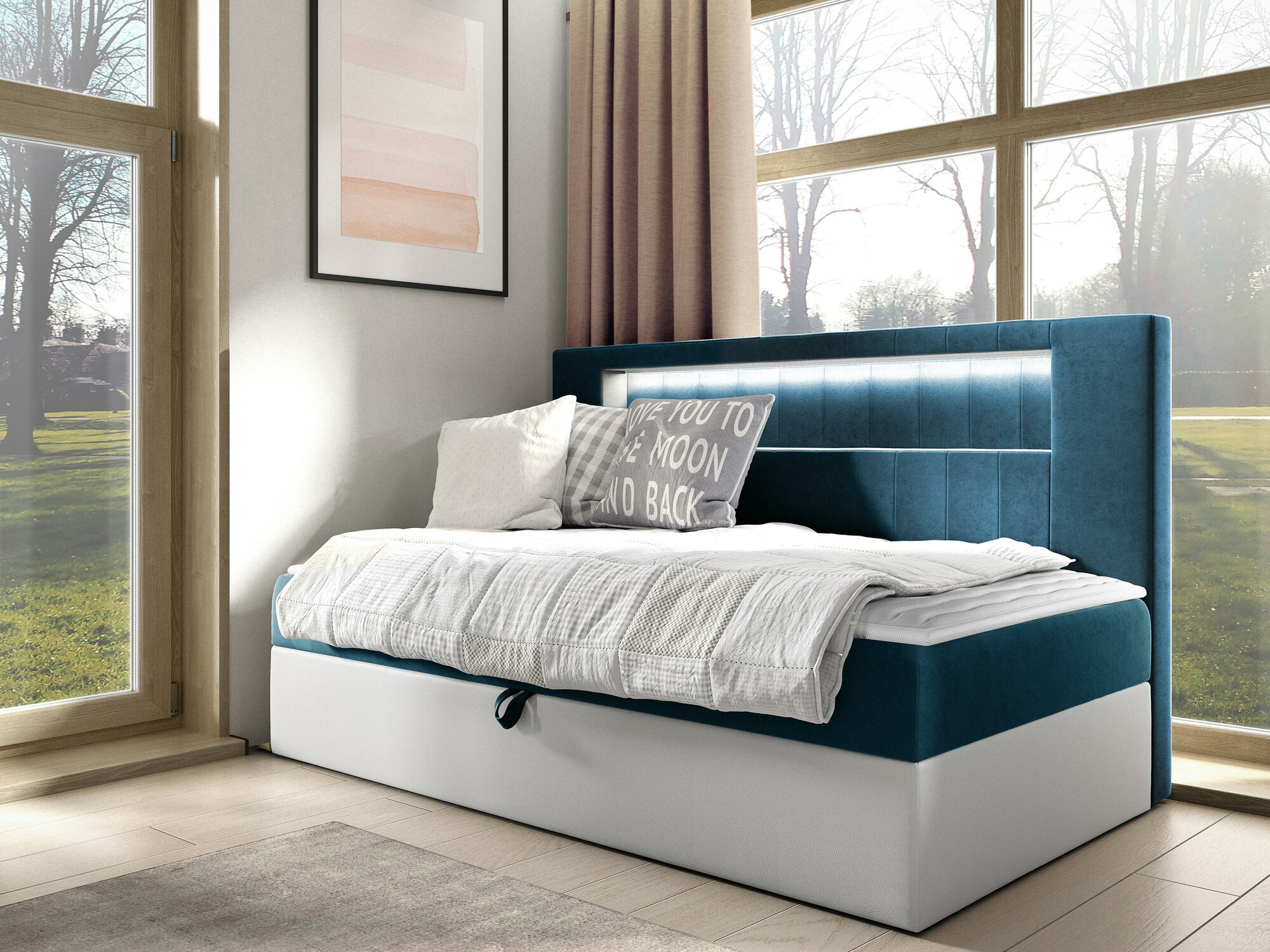 Boxspringbett Lucus IV (Soft 017 + Fresh 34)