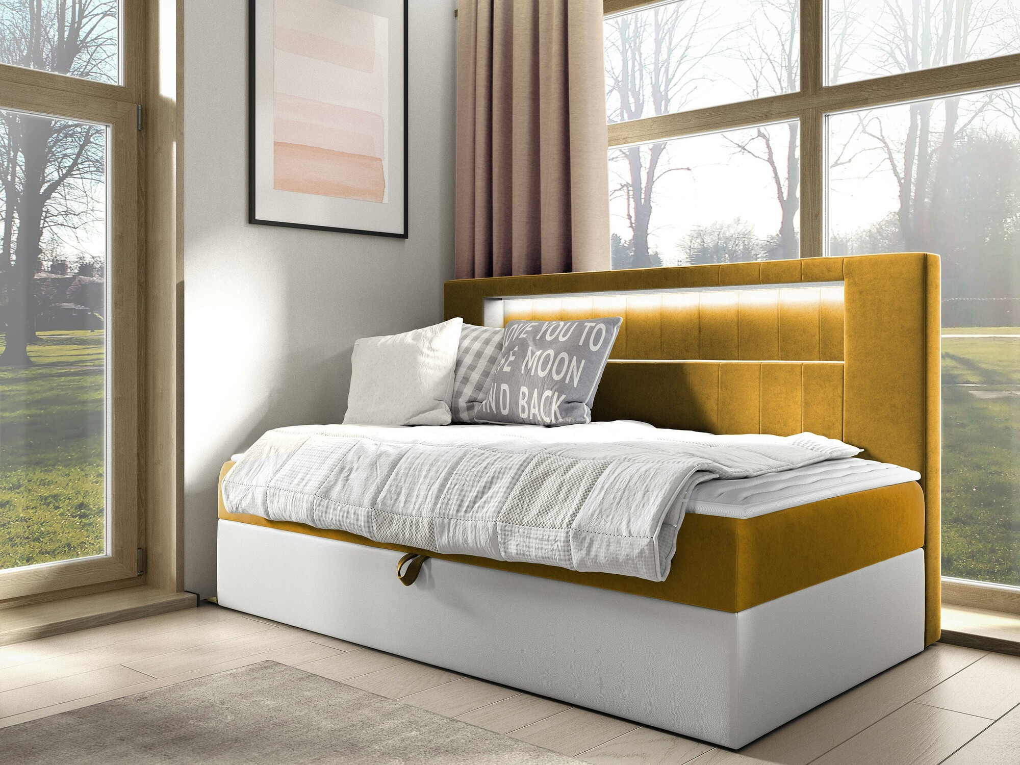 Boxspringbett Lucus IV (Soft 017 + Fresh 37)