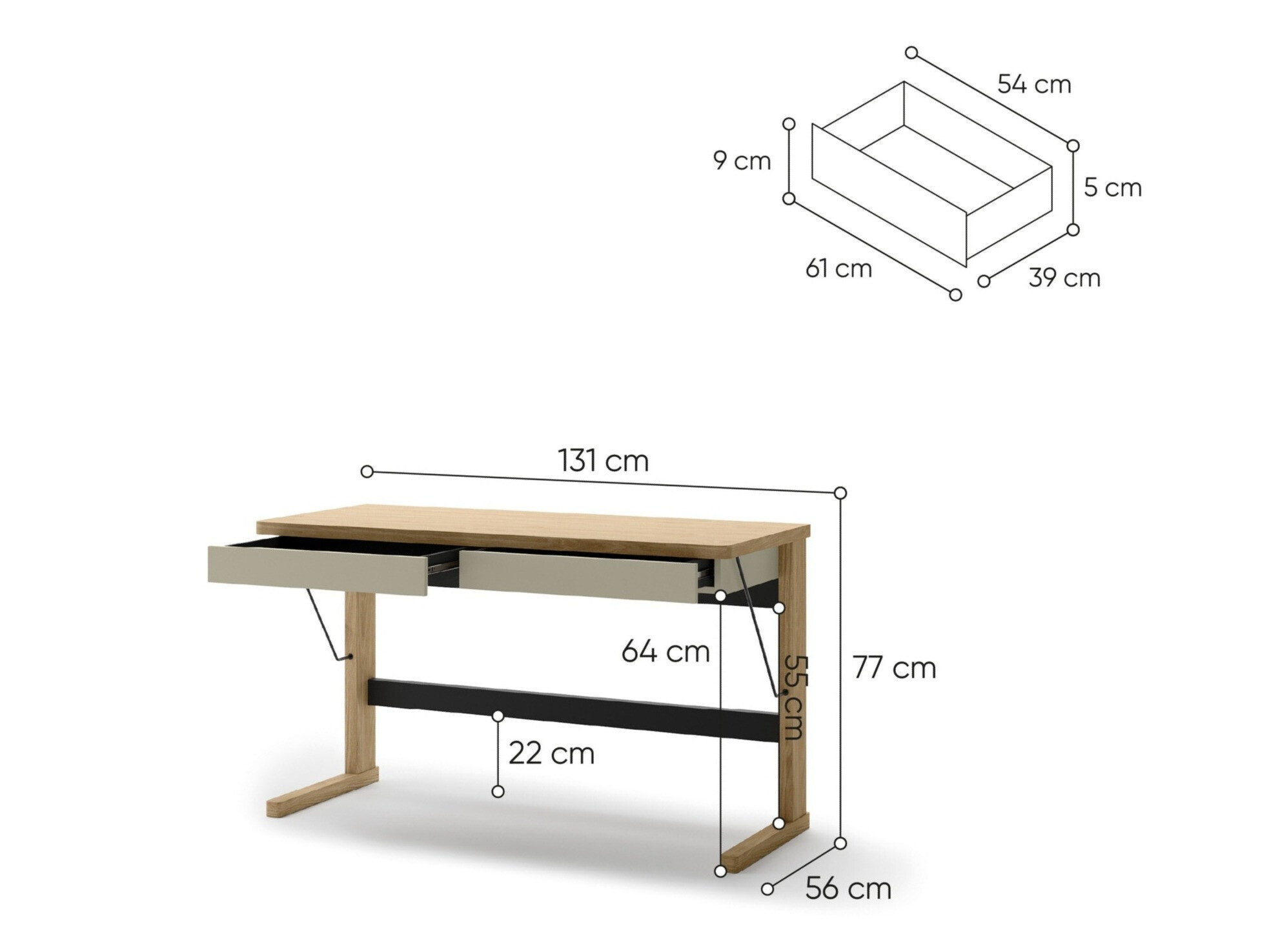Bürotisch Feleliu 105