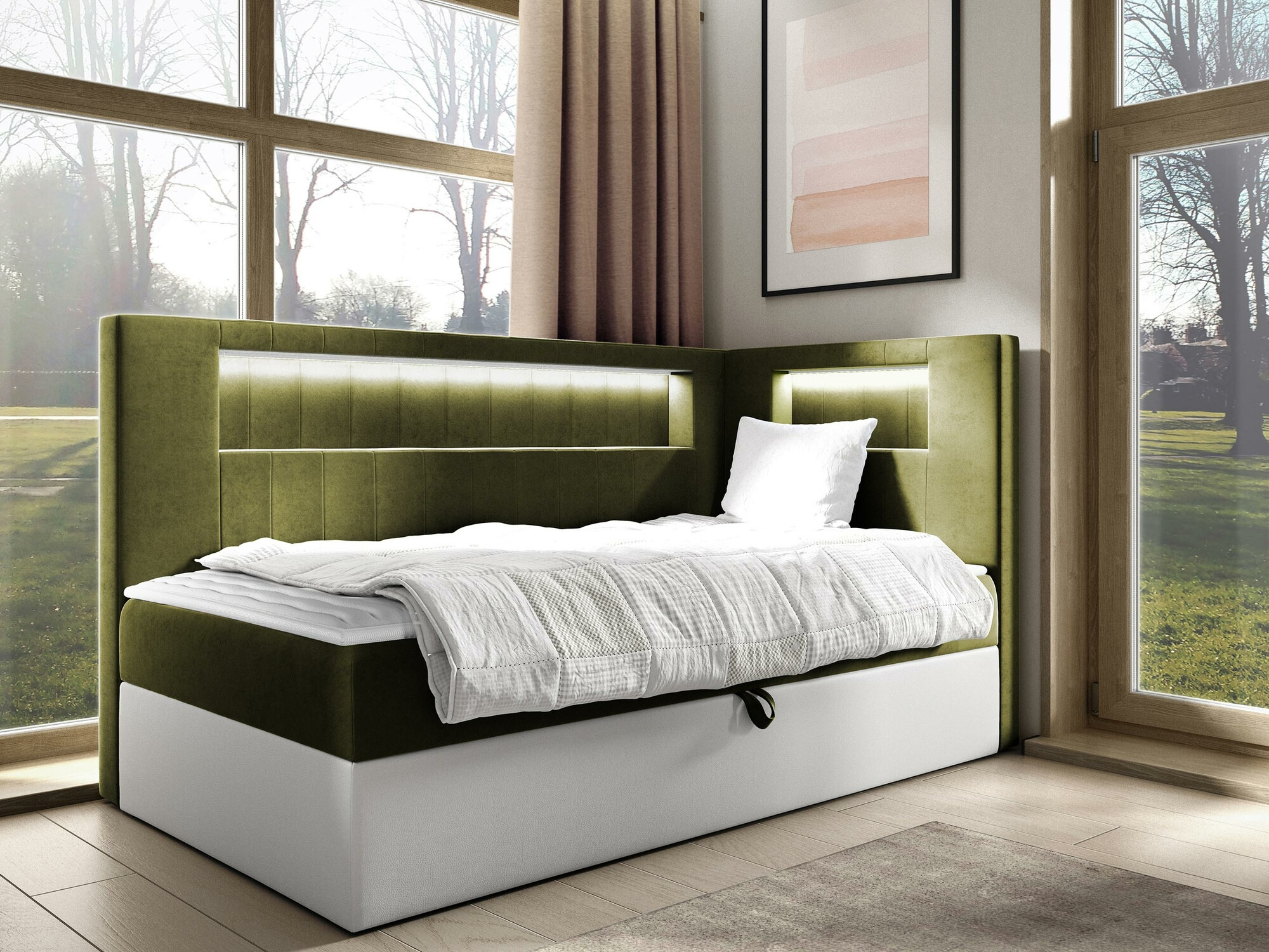 Boxspringbett Baltimore 172 (Soft 017 + Fresh 12)