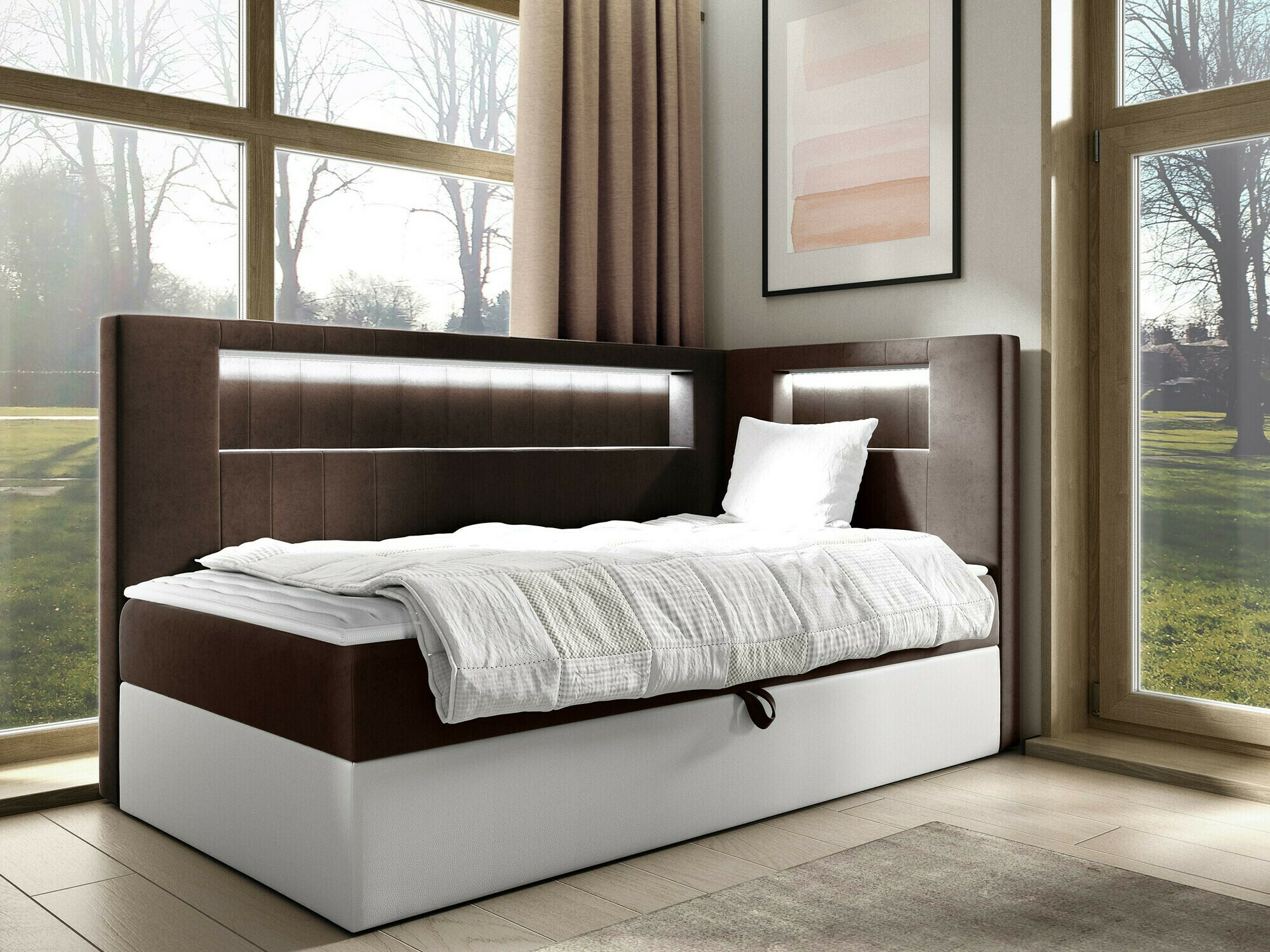 Boxspringbett Baltimore 172 (Soft 017 + Fresh 4)