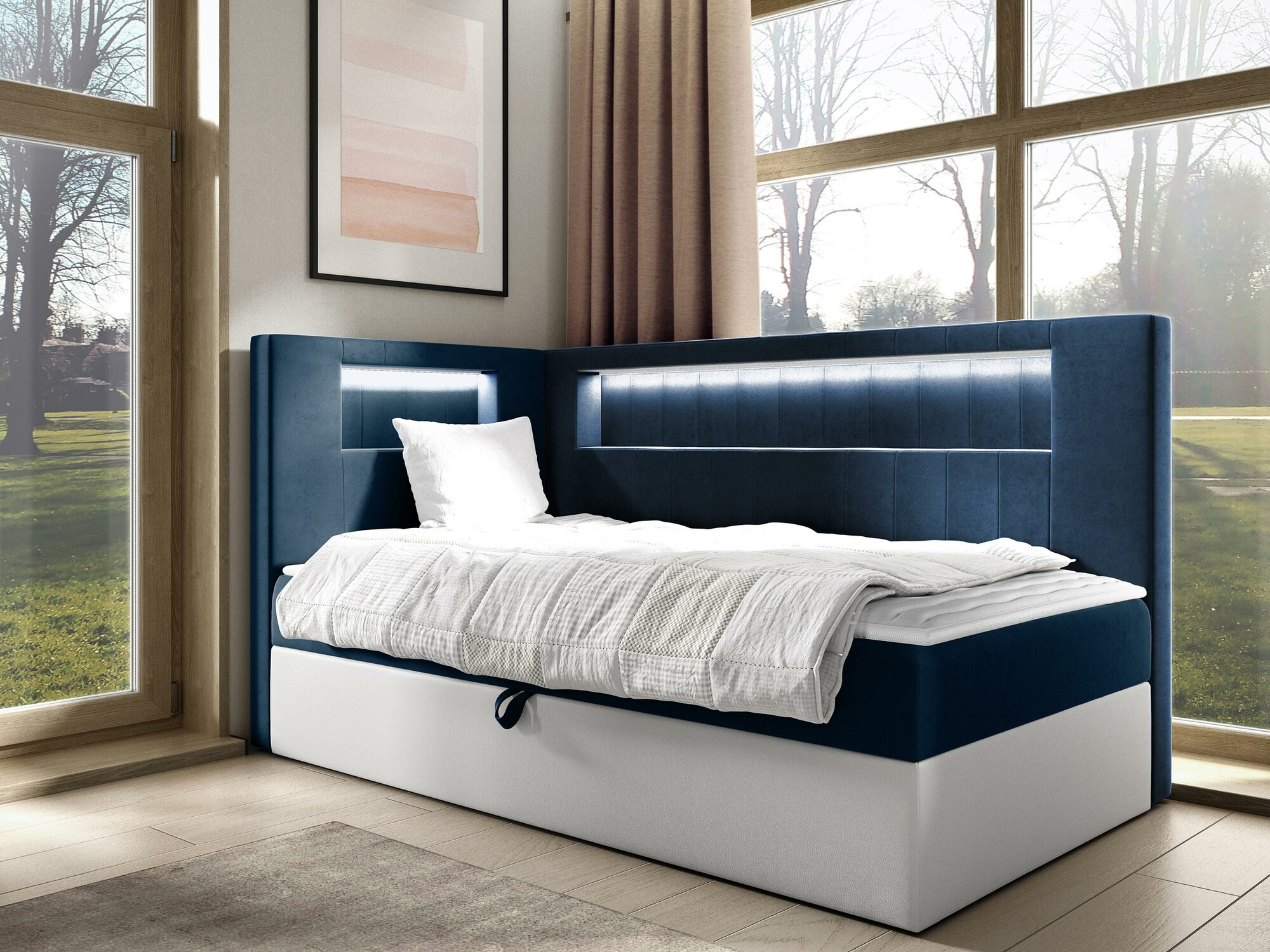 Boxspringbett Lucus VIII (Soft 017 + Fresh 11)