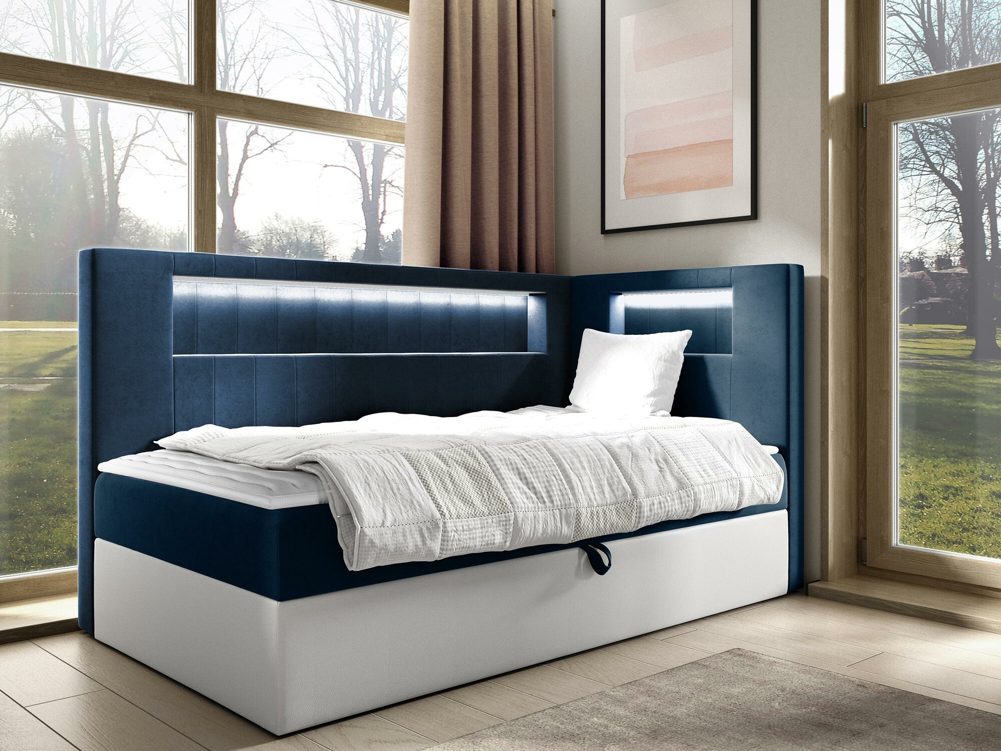 Boxspringbett Lucus VIII (Soft 017 + Fresh 11)