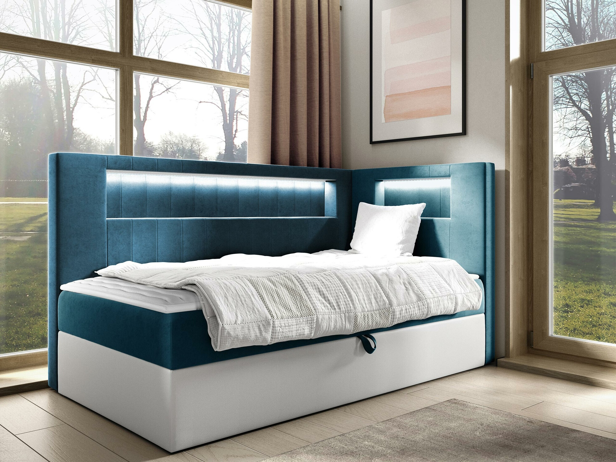 Boxspringbett Lucus VIII (Soft 017 + Fresh 34)