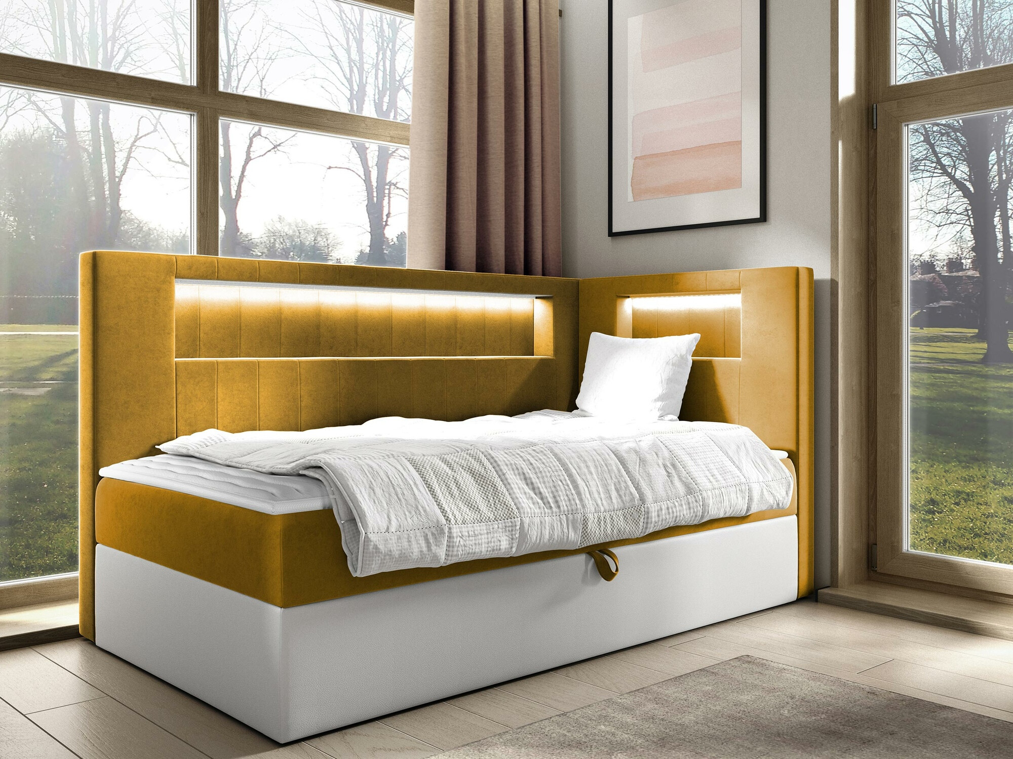 Boxspringbett Lucus VIII (Soft 017 + Fresh 37)