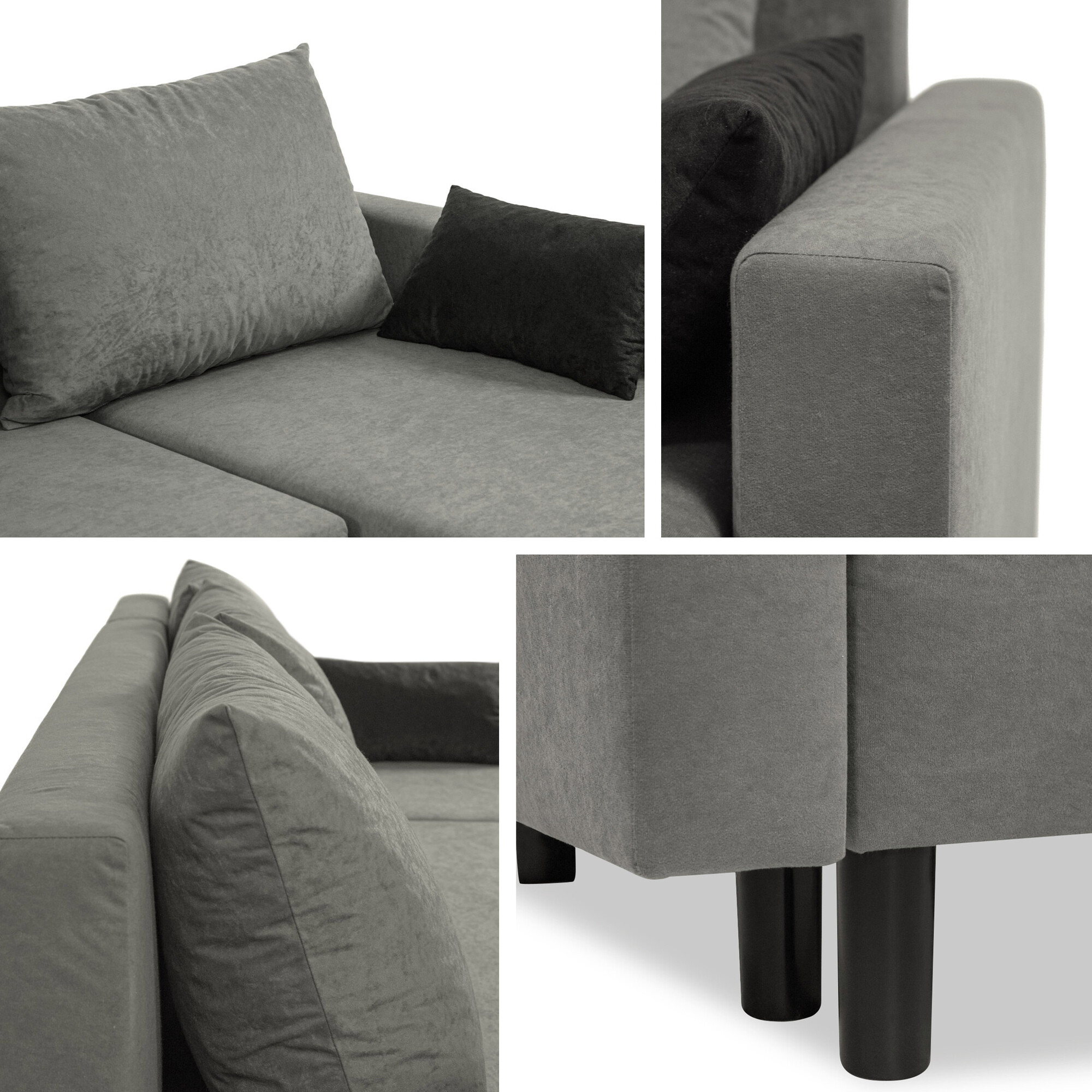 Ecksofa Delaware 100 (Alova 10 + Alova 04)