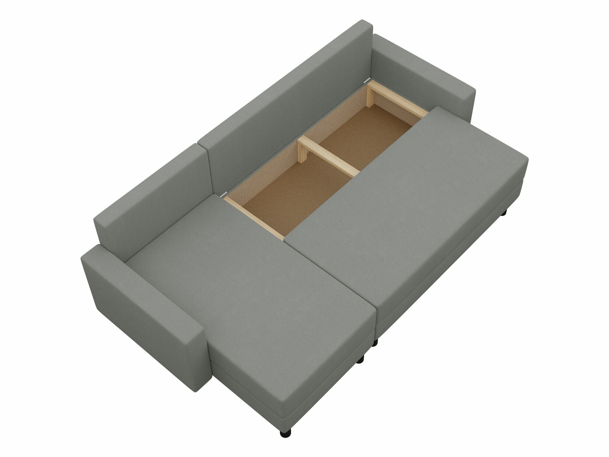 Ecksofa Delaware 100 (Alova 10 + Alova 04)