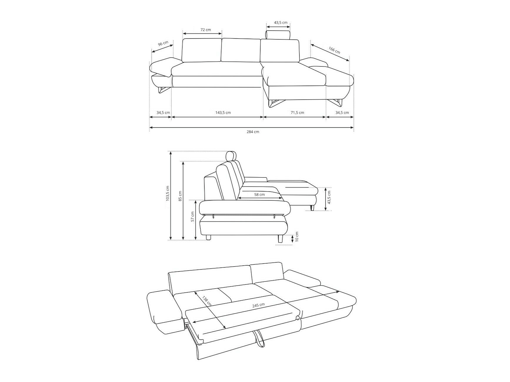 Ecksofa Kingston 161 (Sally 7)