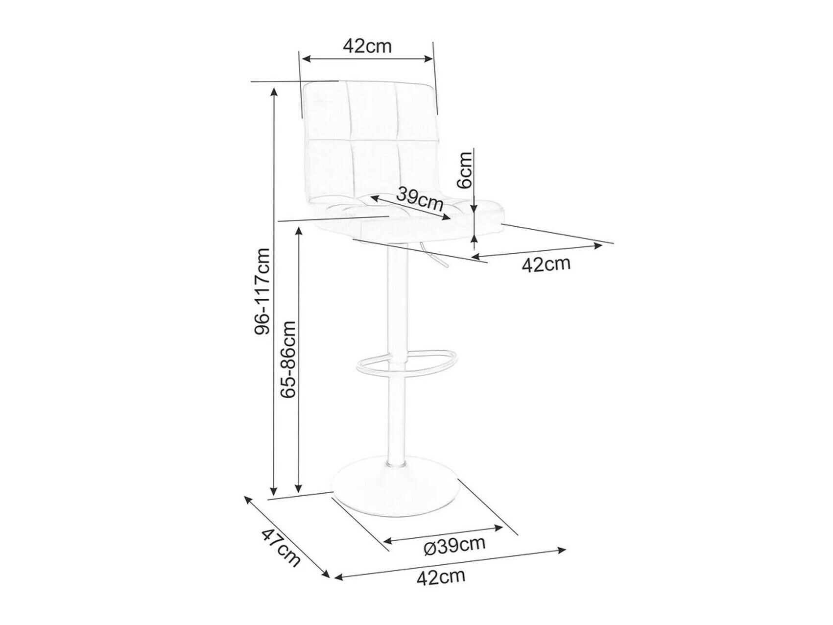 Barhocker Detroit 683 (Braun)