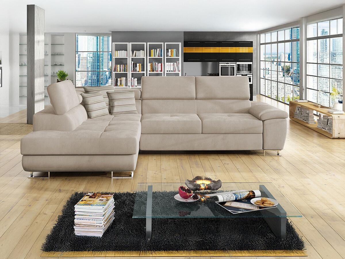 Ecksofa Comfivo 166 (Uttario Velvet 2979 + Senegal 825)
