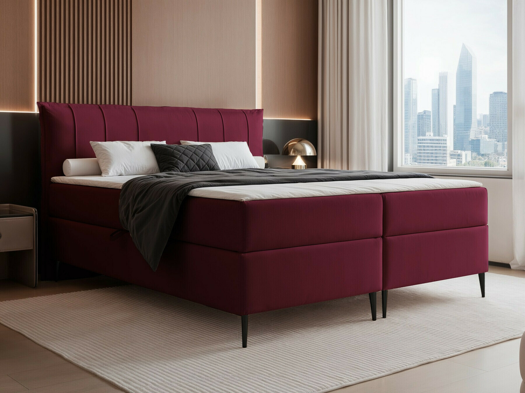 Boxspringbett Martinez 105 (Magic Velvet 2229)