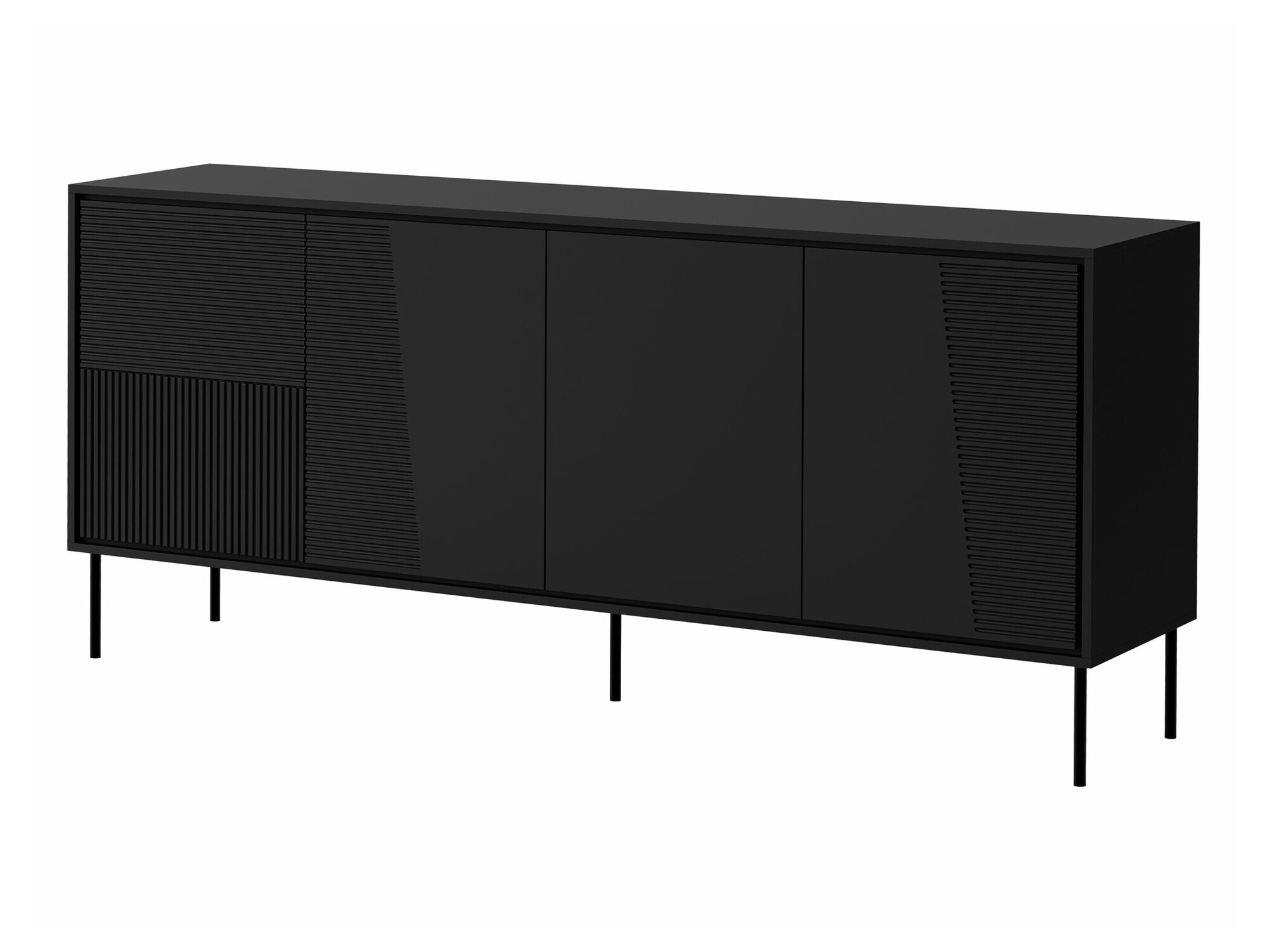 Sideboard Charlotte 208 (Schwarz)