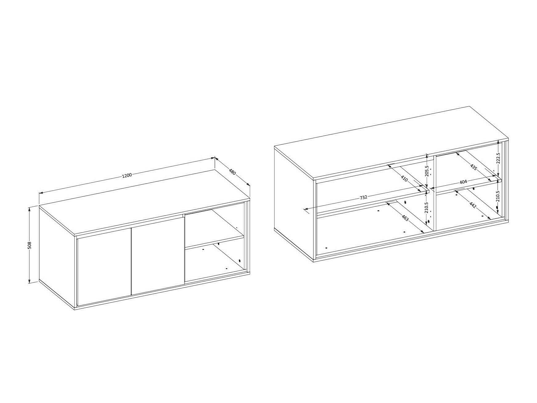 Wandhängeschrank für Badezimmer Tecavu 104 (Congo)