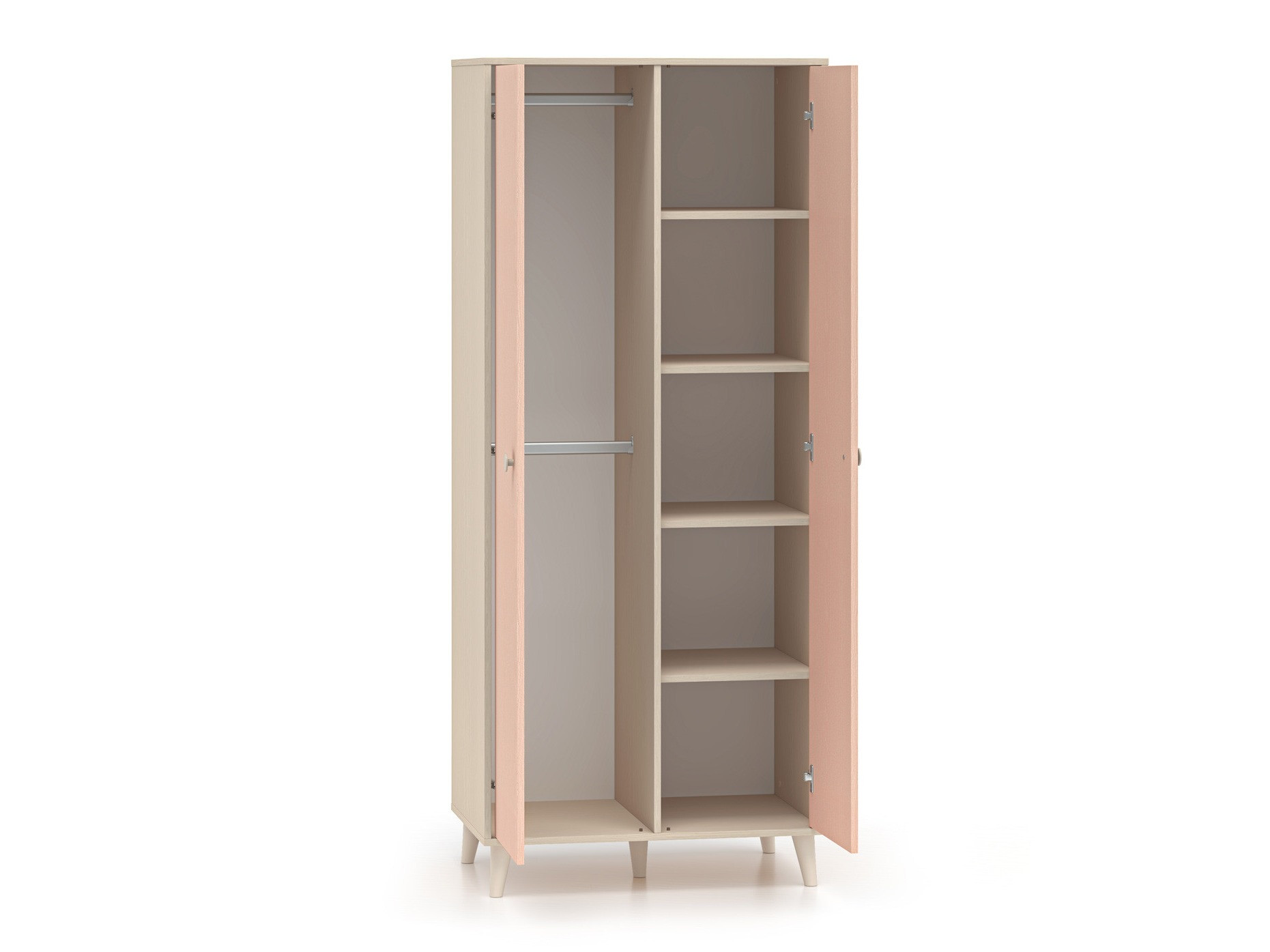 Kleiderschrank Tortoli 101 (Rosa)