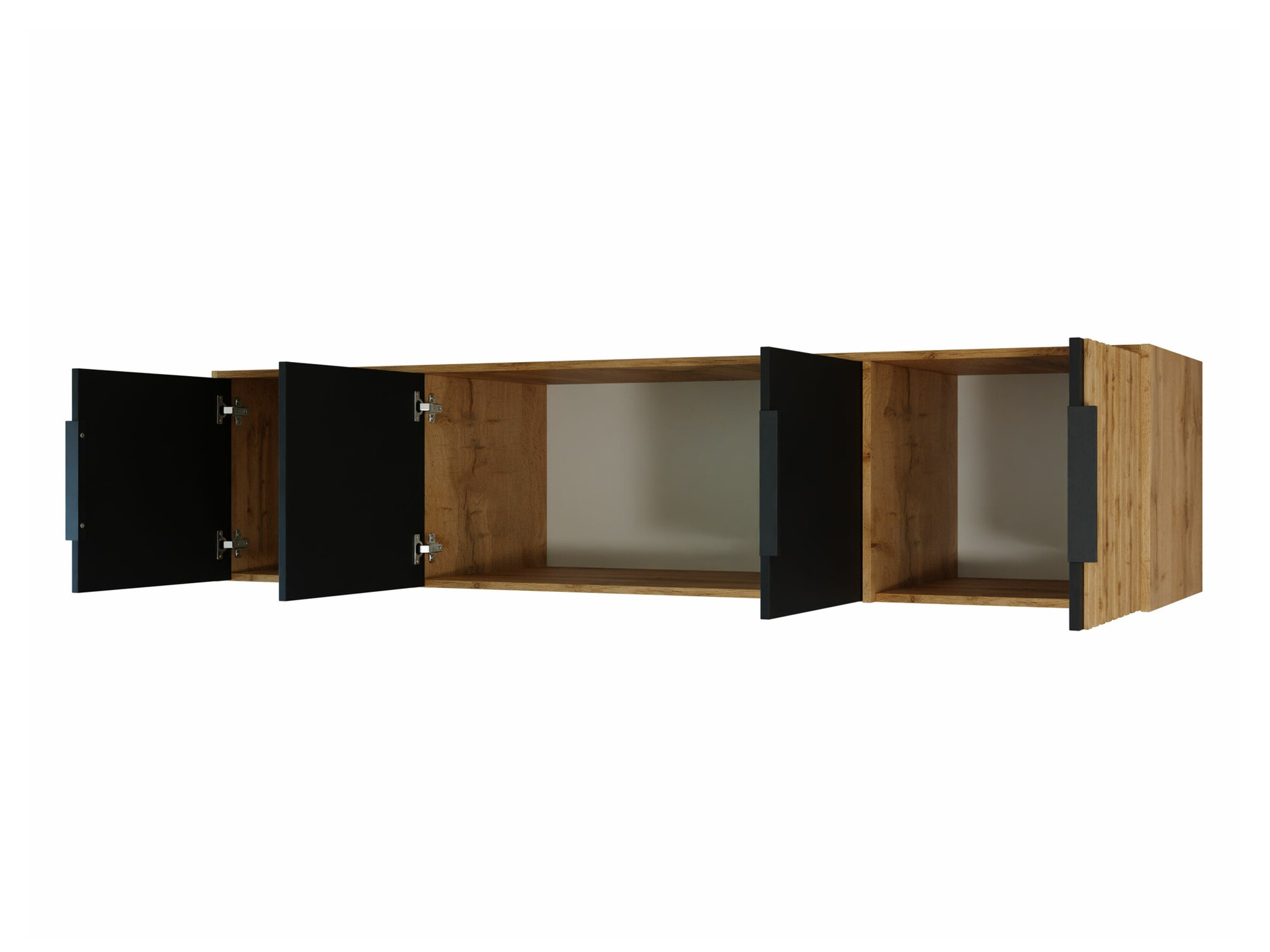 Kleiderschrank Collis II (Weiß + Wotan Eiche)